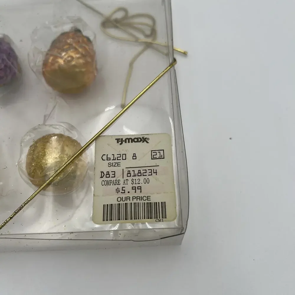 Oberfrankische Mini Glass Fruit Shaped Glass Christmas Ornaments Poland